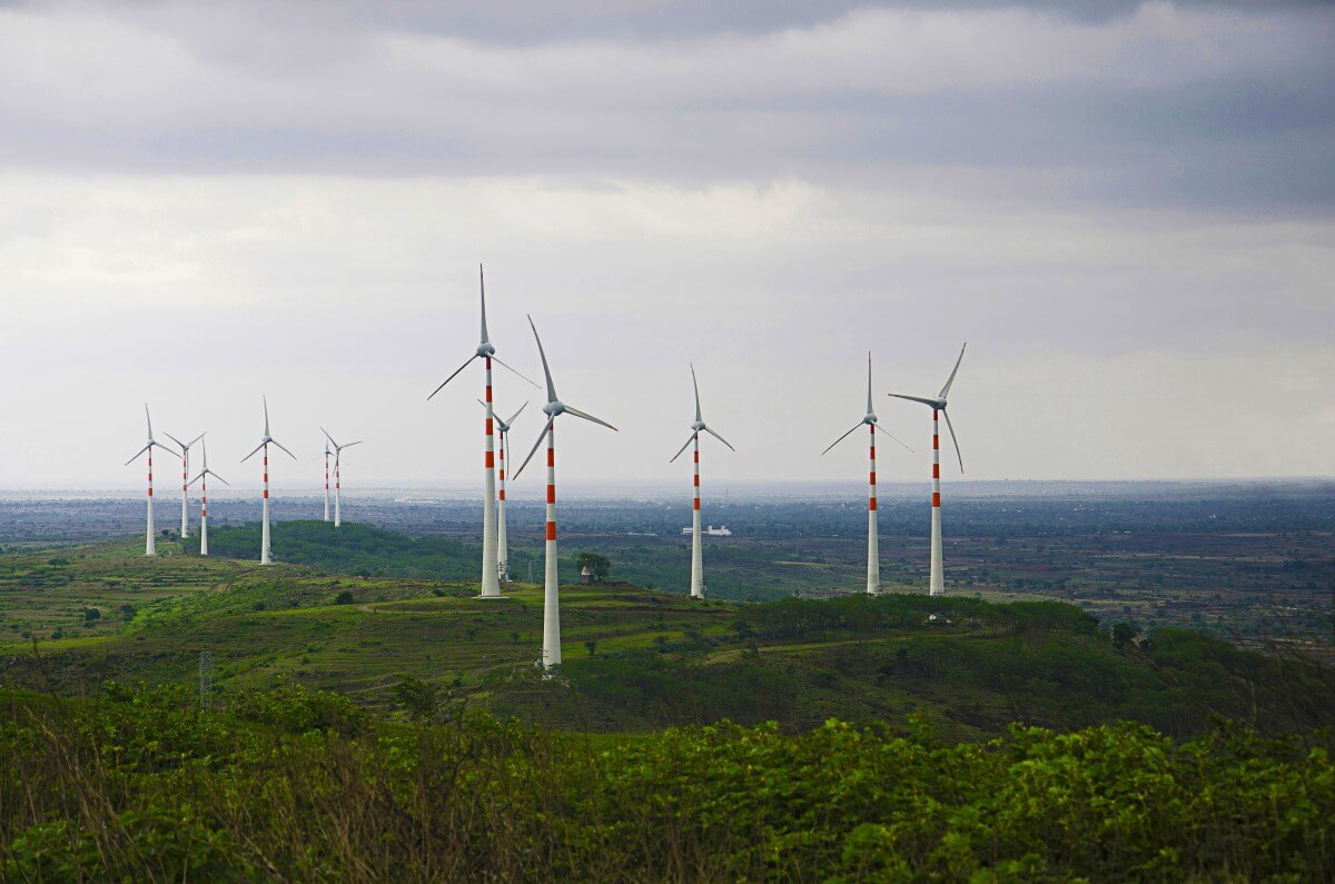 Windmills near Chand Bibi Mahal in Maharashtra. Photo by Shutterstock. Windmills near Chand Bibi Mahal in Maharashtra. Photo by Shutterstock.