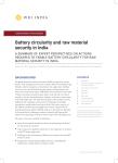 Battery circularity and raw material security in India