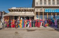 Women in queue