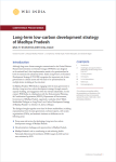 Long-term low-carbon development strategy of Madhya Pradesh